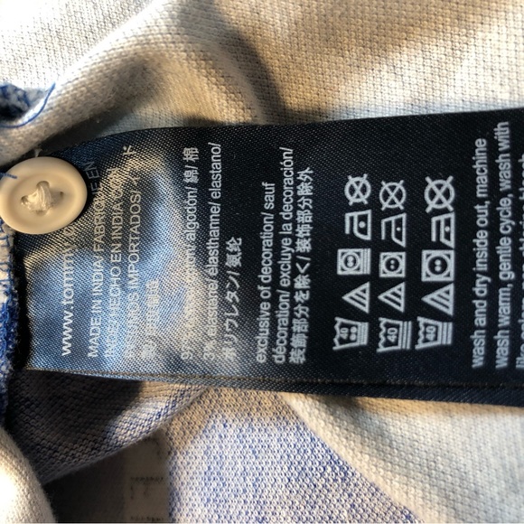 Tommy Hilfiger Polo Men’s Large blue custom fit - Picture 6 of 13